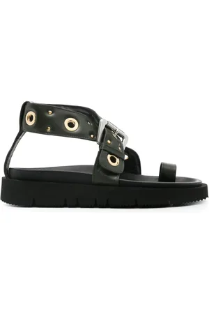 A.P.C. Eyelet-embellished leather sandals