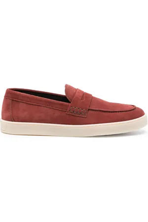 CANALI Penny-slot suede loafers