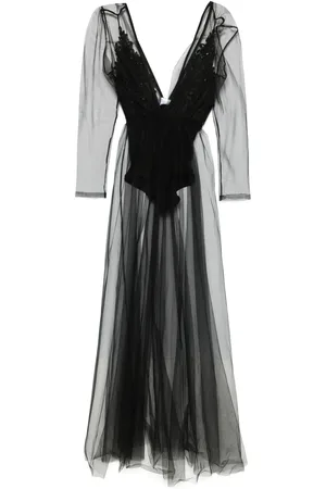 Alchemy X Lia Aram tulle maxi dress