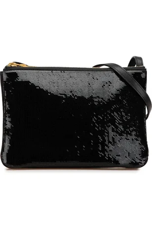 Céline 2012 Small Sequined Nylon Trio crossbody bag