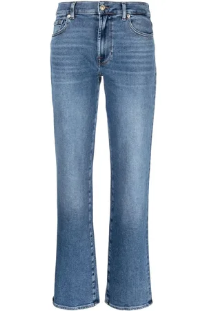 7 for all Mankind Ellie straight-leg mid-rise jeans