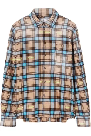 OFF-WHITE Check-print long-sleeve shirt