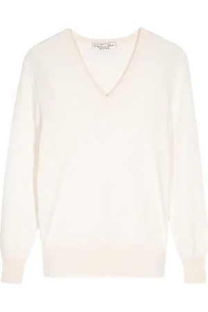 Dior 1990-2000s V-neck fine-knit jumper