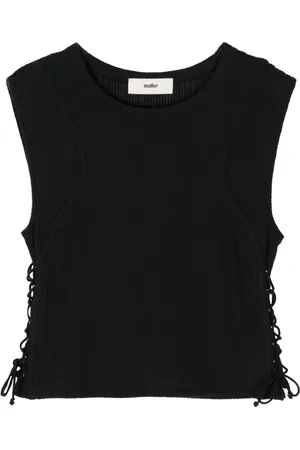 Muller Of Yoshiokubo Lace-up sleeveless top
