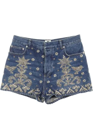 Dior 2010s embroidery denim shorts