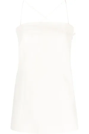 Helmut Lang Slip zip-up square-neck tank top