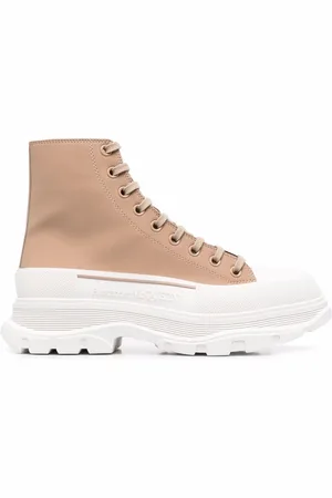 Alexander McQueen Debossed-logo high top sneakers
