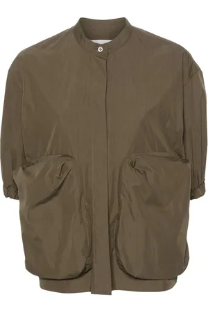 Jil Sander Band-collar poplin shirt