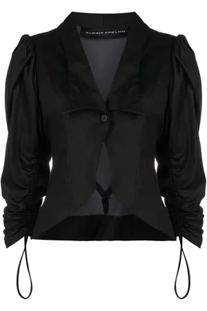 Gloria Coelho Puff-sleeves fitted jacket