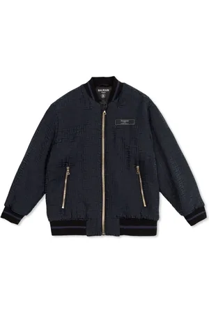 Balmain Monogram-jacquard bomber jacket