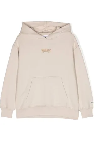 Msgm Logo-print cotton hoodie
