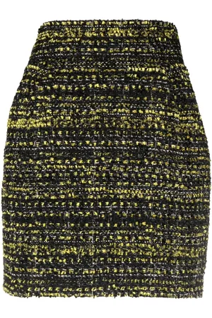ALEXANDRE VAUTHIER Bouclé high-waisted skirt