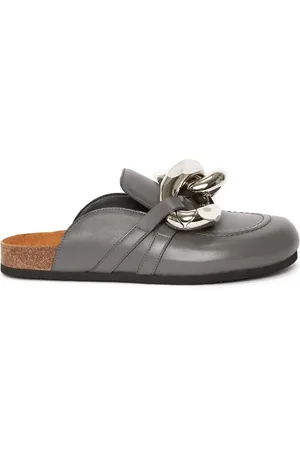 J.W.Anderson Chain-detail leather loafers