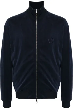 Giorgio Armani Logo-embroidered track jacket