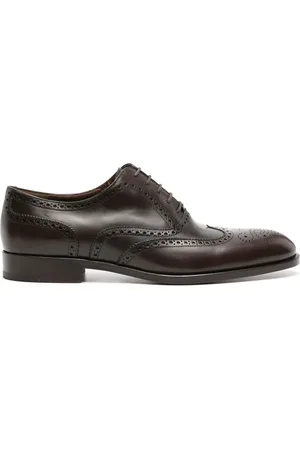 Fratelli Rossetti Perforated-detail leather Oxford shoes