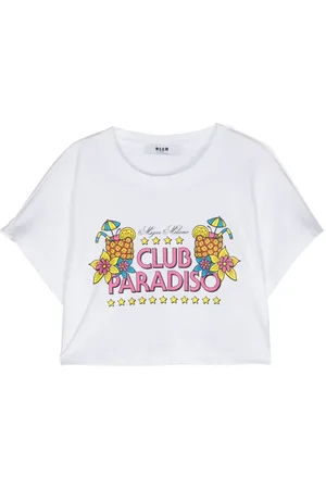 Msgm Graphic-print cotton T-shirt