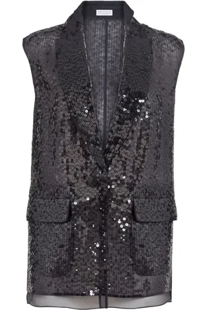 Brunello Cucinelli Sequinned silk waistcoat
