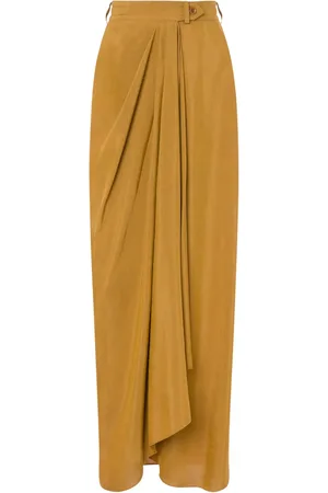 Alberta Ferretti Draped maxi skirt