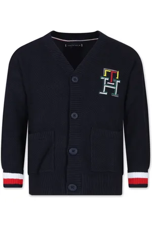Tommy Hilfiger Logo-appliqué cotton cardigan