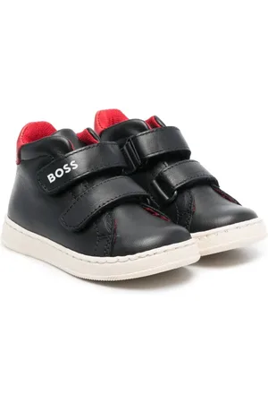 HUGO BOSS Logo-print leather sneakers