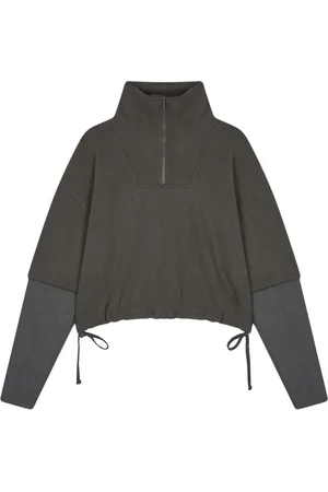 Studio Tomboy High-neck layered sweatshirt