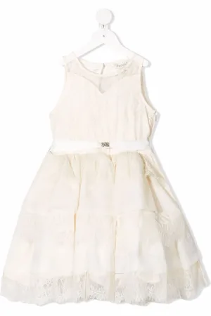 Twin-Set Lace-patterned layered dress