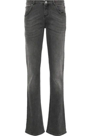BLUMARINE Logo-plaque jeans