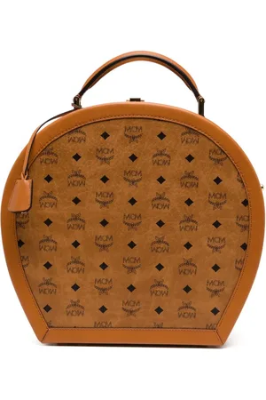 MCM Medium Visetos hat box suitcase