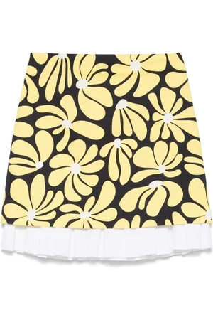 Msgm Floral-print mini skirt