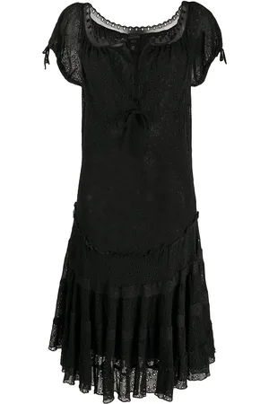 Jean Paul Gaultier Scoop neck eyelet dress