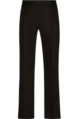 Dolce & Gabbana DG patch stretch-cotton trousers