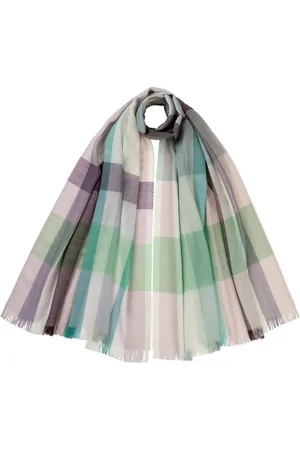 Johnstons Of Elgin Checked scarf