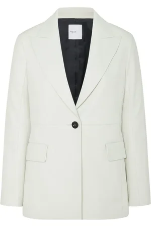 ROSETTA GETTY Peak-lapel leather blazer
