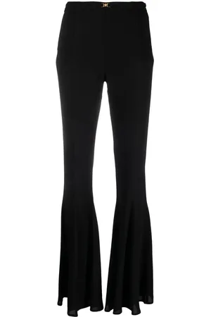 BLUMARINE Mid-rise flared trousers