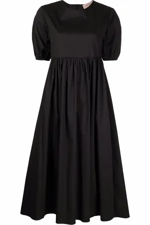 BLANCA Gathered short-sleeved dress