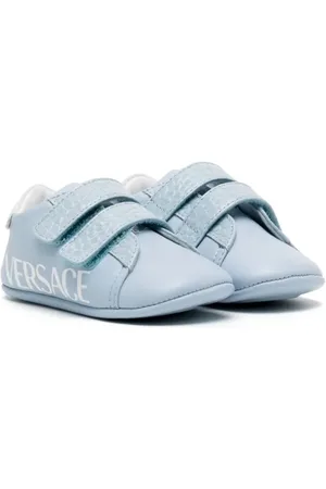 VERSACE Logo-print touch-strap sneakers