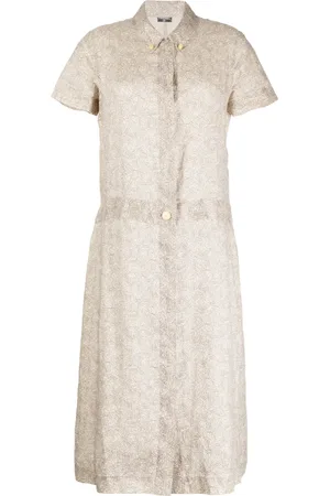 CHANEL 1999 Cambon-print shirt dress