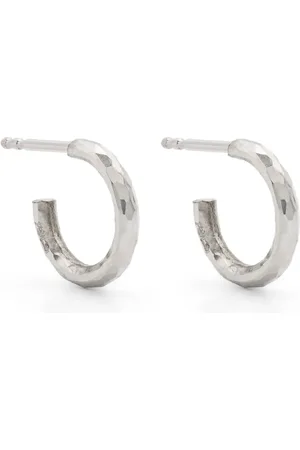 WERKSTATT:MÜNCHEN Hammered-finish hoop earrings