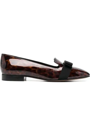 Salvatore Ferragamo Bow-detail leather loafers