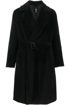 HEVO Belted ribbed coat