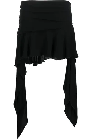 BLUMARINE Asymmetric-design flared skirt
