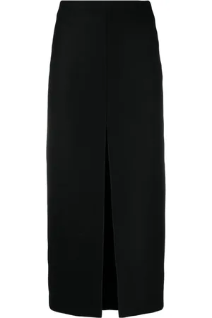Patou Virgin-wool pencil midi skirt