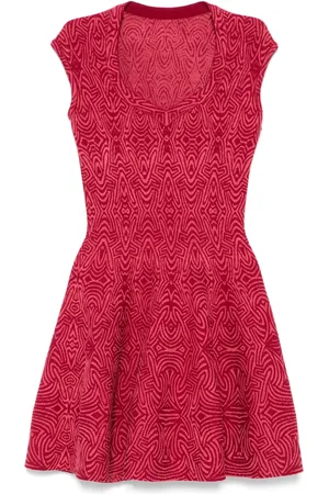 Alaïa 2016 monogram-jacquard dress