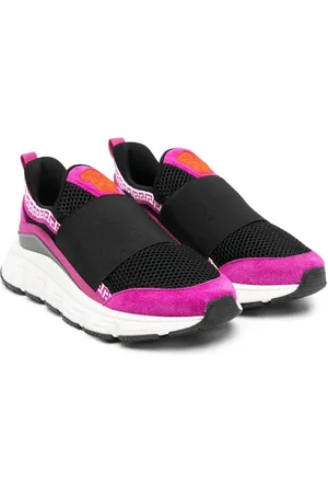 VERSACE Colour-block slip-on sneakers