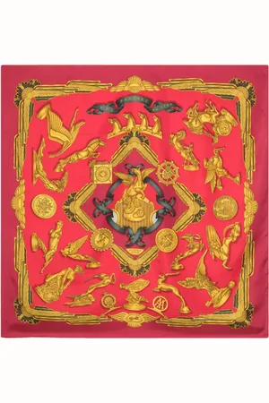 Hermès 2000s Le Parures du Vent silk scarf