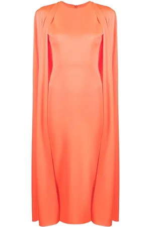 ALEX PERRY Cape design slim-cut dress
