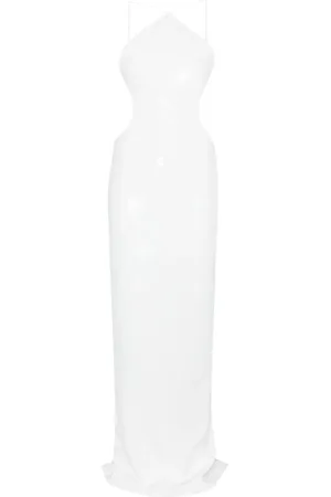 Monot Sequin halterneck maxi dress