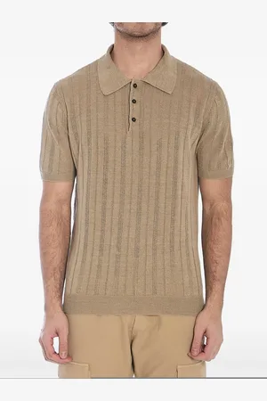 Roberto Collina Pointelle-knit polo shirt