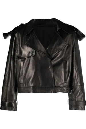SALVATORE SANTORO Notched-lapels leather jacket