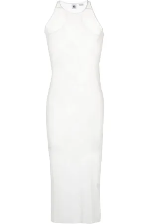 Random Identities Sleeveless semi-sheer maxi tank top